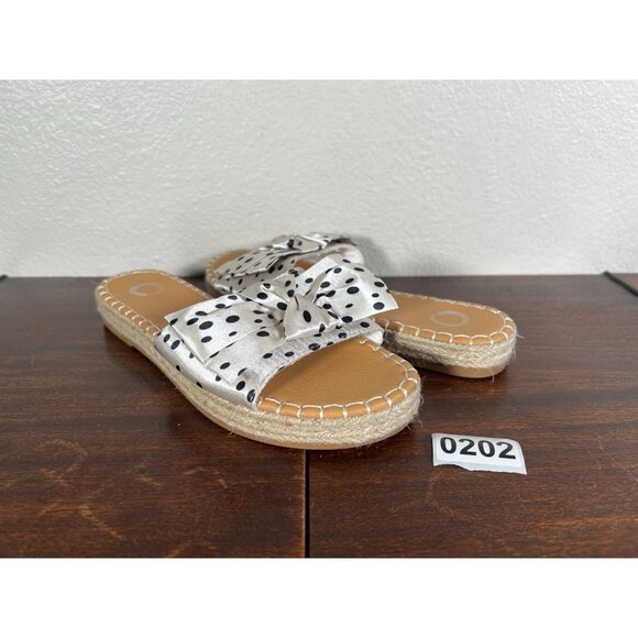 Journee Collection Evva Women's Slide Sandals Sz 8 Espadrille Open Toe Slip-On - Picture 1 of 8